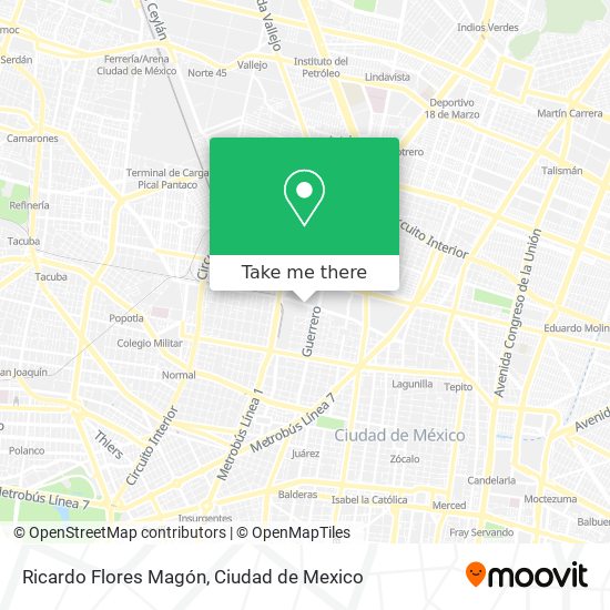 Ricardo Flores Magón map