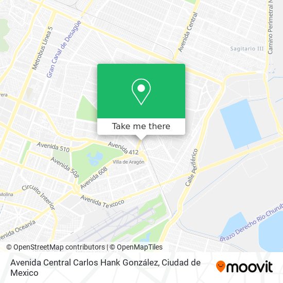 Avenida Central Carlos Hank González map