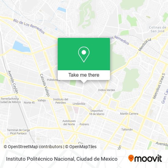 Instituto Politécnico Nacional map