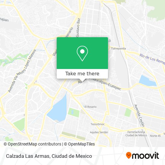 How to get to Calzada Las Armas in Tultitlán by Bus, Metro or Train?