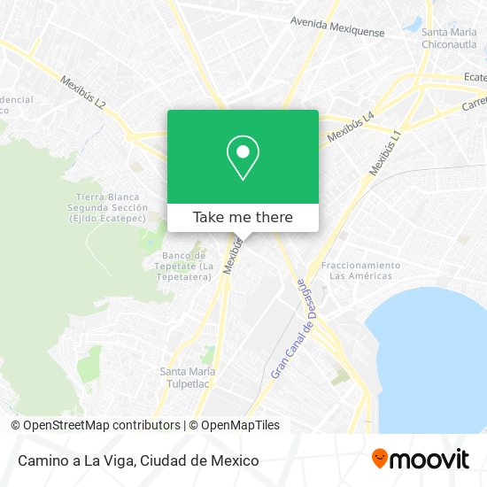 How to get to Camino a La Viga in Coacalco De Berriozábal by Bus or Train?