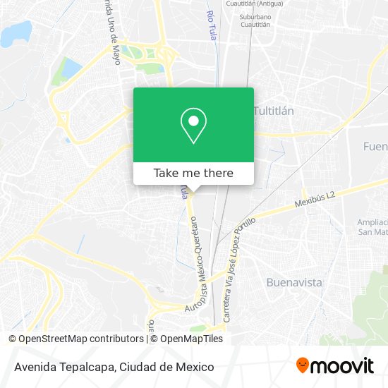 Mapa de Avenida Tepalcapa