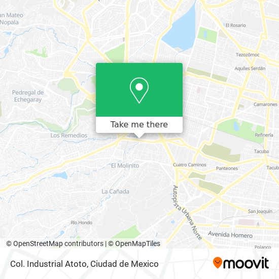 Mapa de Col. Industrial Atoto