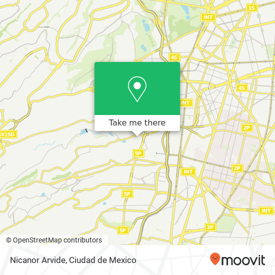 Nicanor Arvide map
