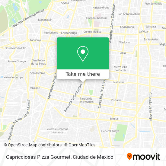 Capricciosas Pizza Gourmet map