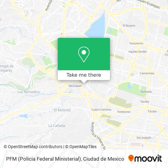 Mapa de PFM (Policia Federal Ministerial)