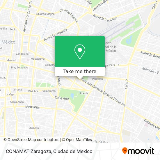 CONAMAT Zaragoza map