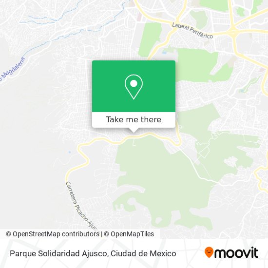 Parque Solidaridad Ajusco map