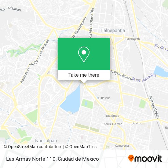 Mapa de Las Armas Norte 110