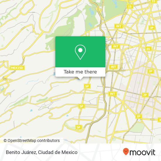 Benito Juárez map