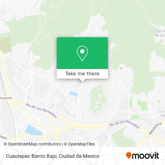 Cuautepec Barrio Bajo map