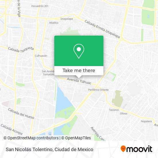 San Nicolás Tolentino map