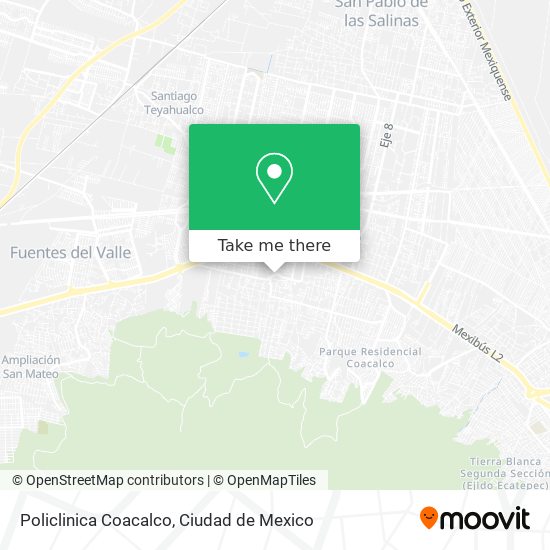 Mapa de Policlinica Coacalco