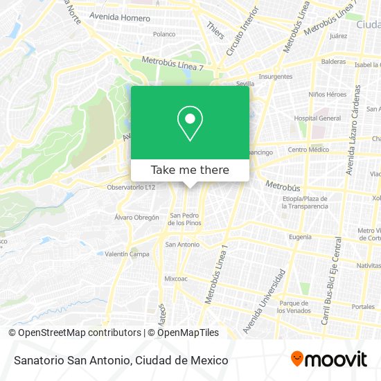 Mapa de Sanatorio San Antonio