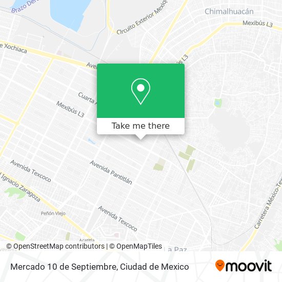 Mercado 10 de Septiembre map