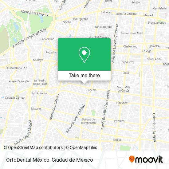 OrtoDental México map