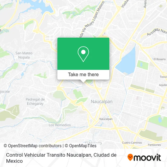 Control Vehicular Transito Naucalpan map