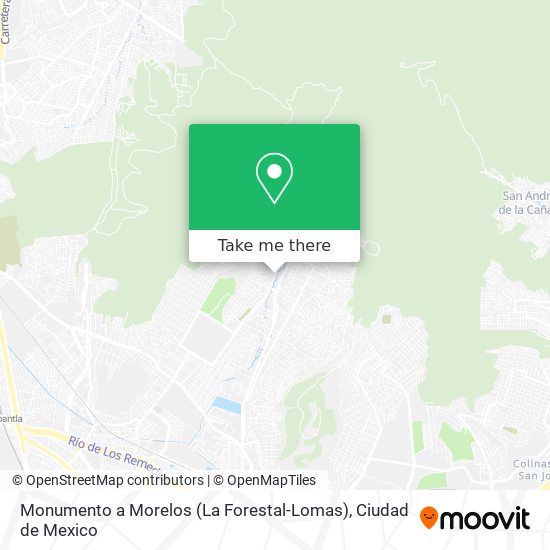 Monumento a Morelos (La Forestal-Lomas) map