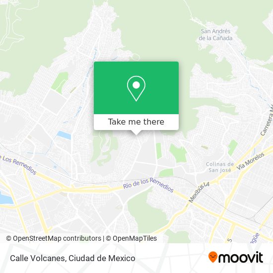 Calle Volcanes map