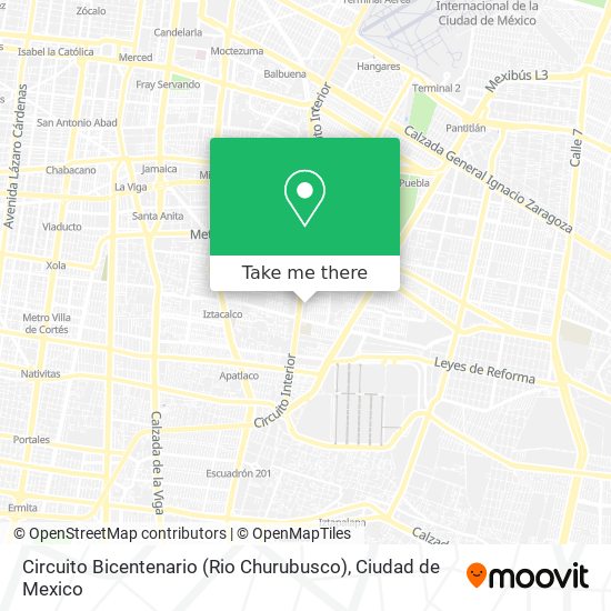 Circuito Bicentenario (Rio Churubusco) map