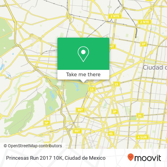 Princesas Run 2017 10K map