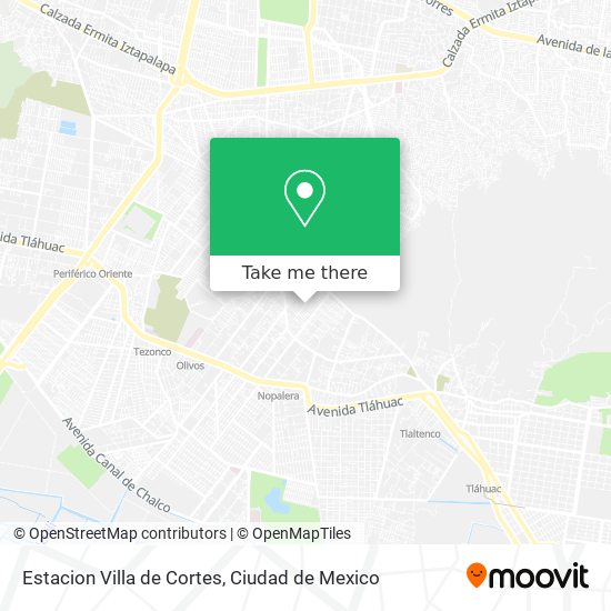 Estacion Villa de Cortes map