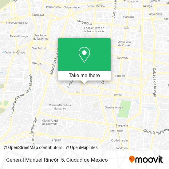 Mapa de General Manuel Rincón 5