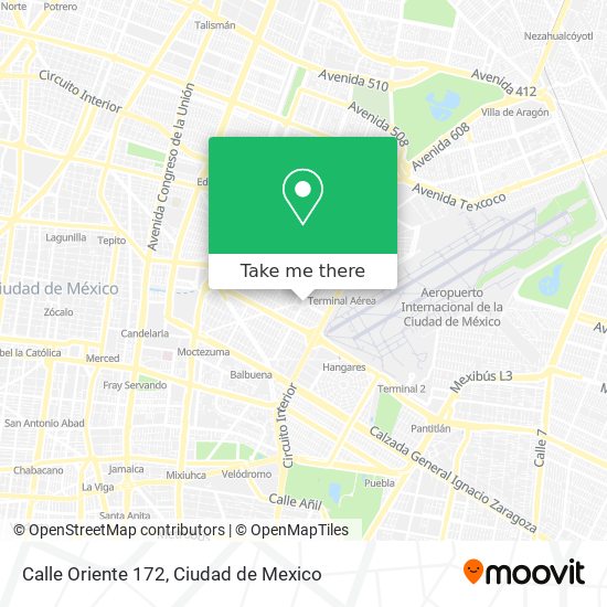 Calle Oriente 172 map