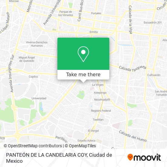 PANTEÓN DE LA CANDELARIA COY map