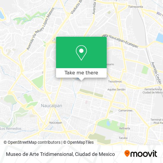 Mapa de Museo de Arte Tridimensional
