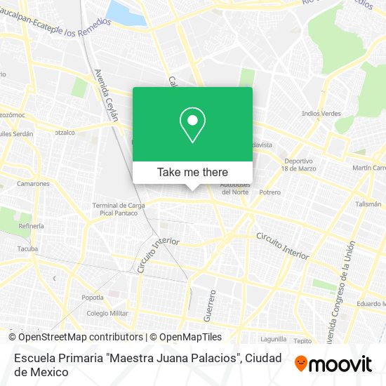 Escuela Primaria "Maestra Juana Palacios" map
