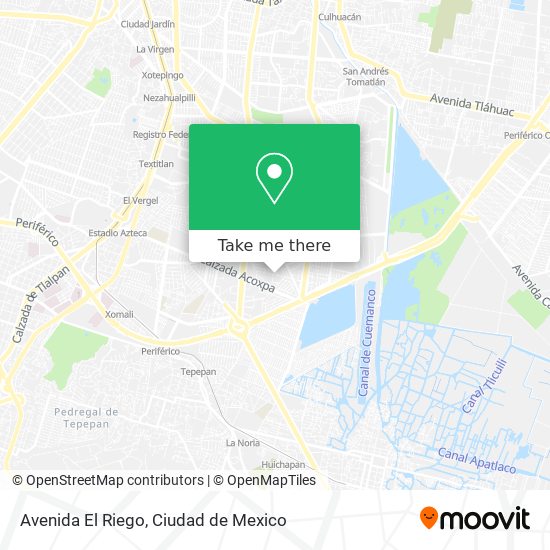 Mapa de Avenida El Riego