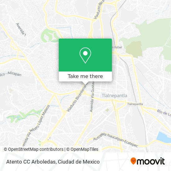 Atento CC Arboledas map