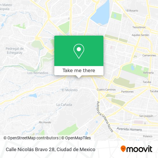 Calle Nicolás Bravo 28 map