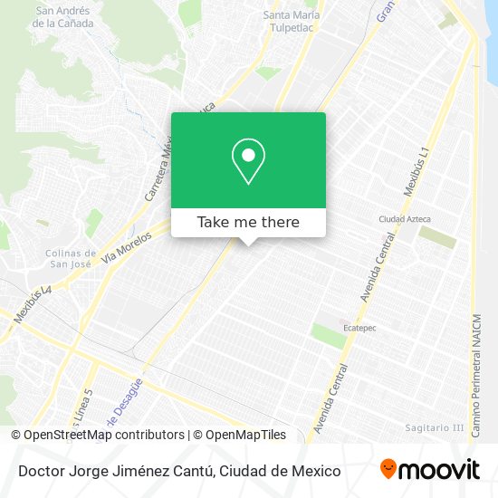Mapa de Doctor Jorge Jiménez Cantú