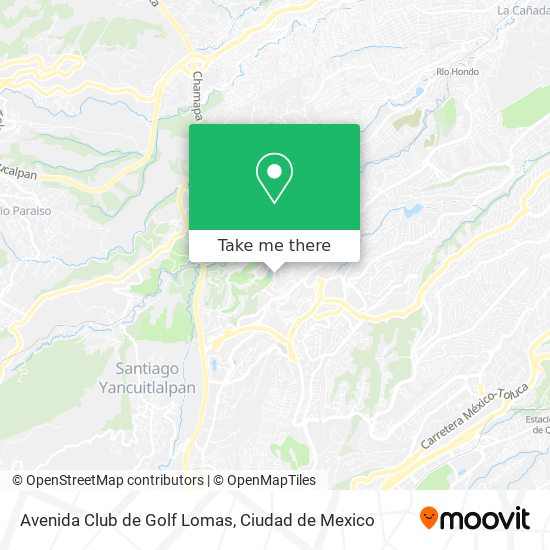 Avenida Club de Golf Lomas map