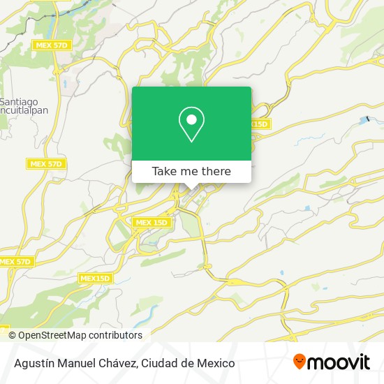 Agustín Manuel Chávez map