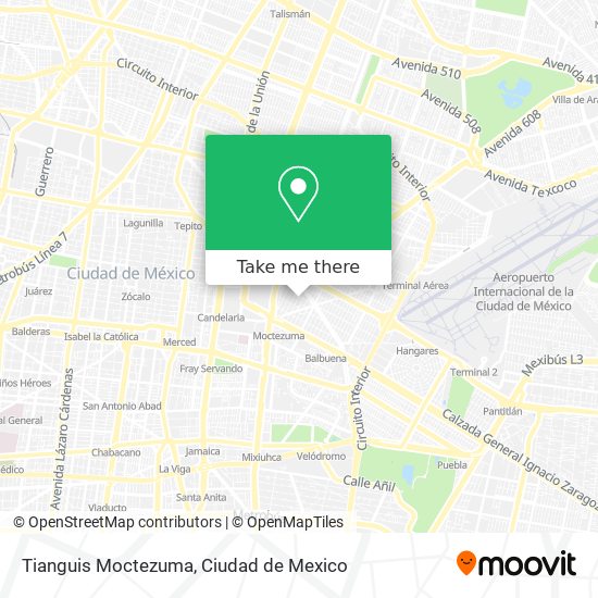 Tianguis Moctezuma map