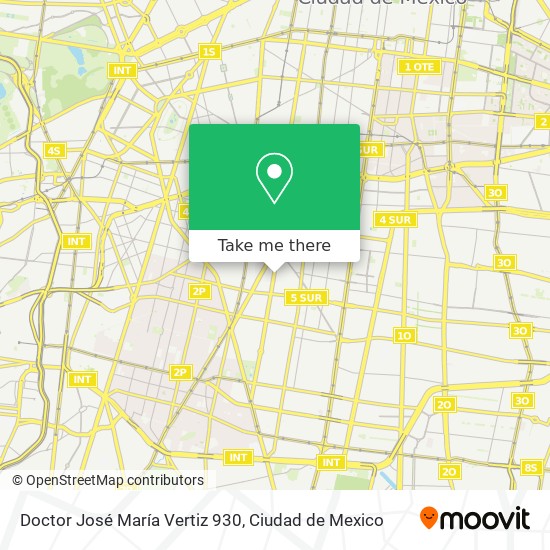 Doctor José María Vertiz 930 map