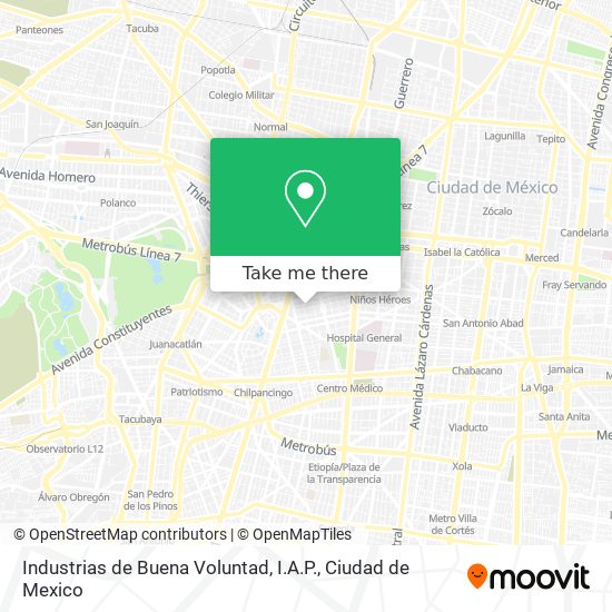 Industrias de Buena Voluntad, I.A.P. map