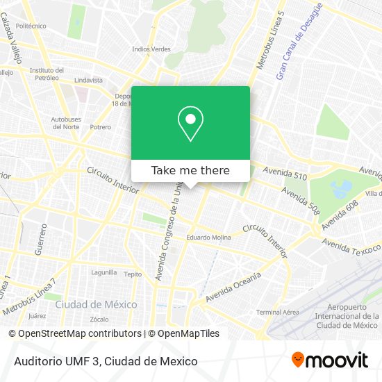Auditorio UMF 3 map