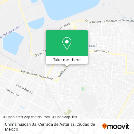 Chimalhuacan 3a. Cerrada de Asturias map