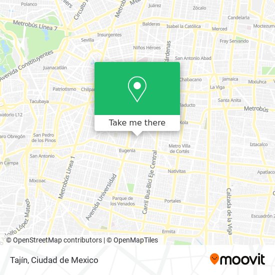Mapa de Tajín
