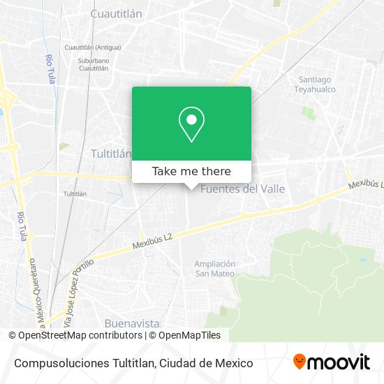 Compusoluciones Tultitlan map