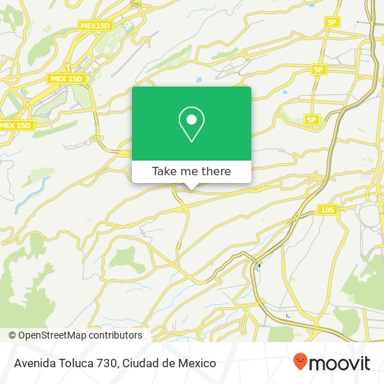 Avenida Toluca 730 map