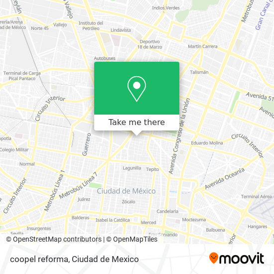 Mapa de coopel reforma