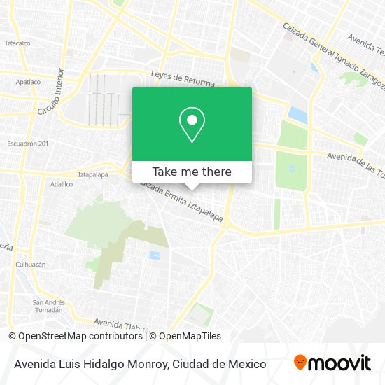Avenida Luis Hidalgo Monroy map