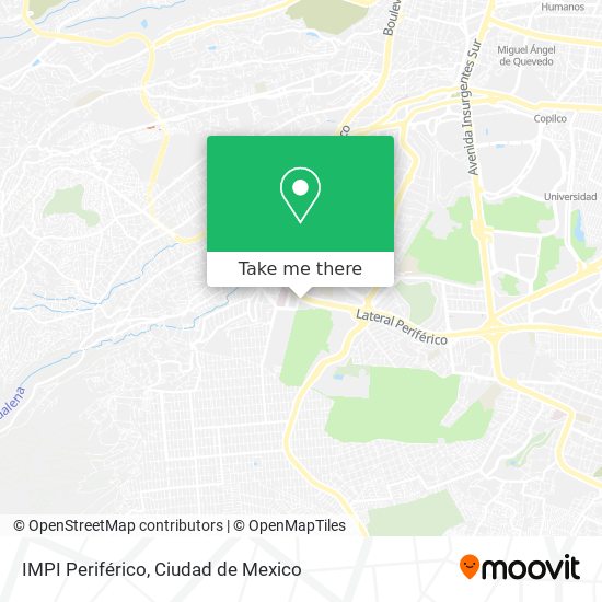 IMPI Periférico map