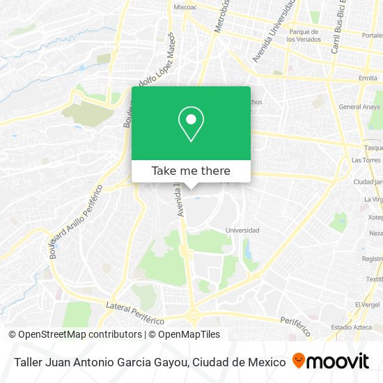 Taller Juan Antonio Garcia Gayou map