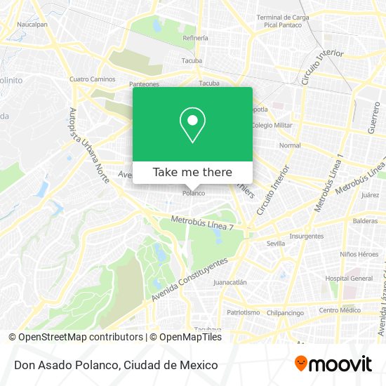 Don Asado Polanco map